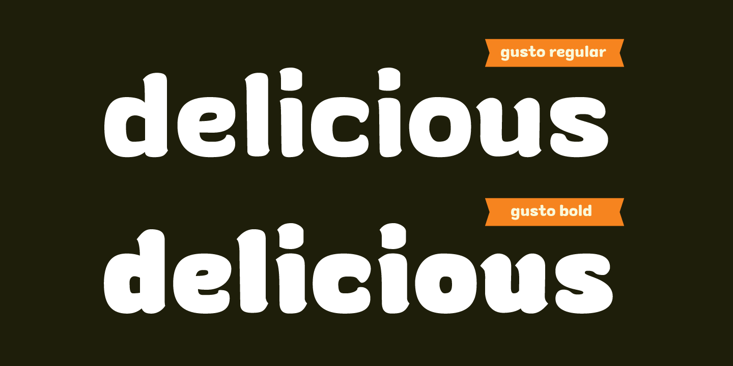 Gusto Bold Italic Font preview